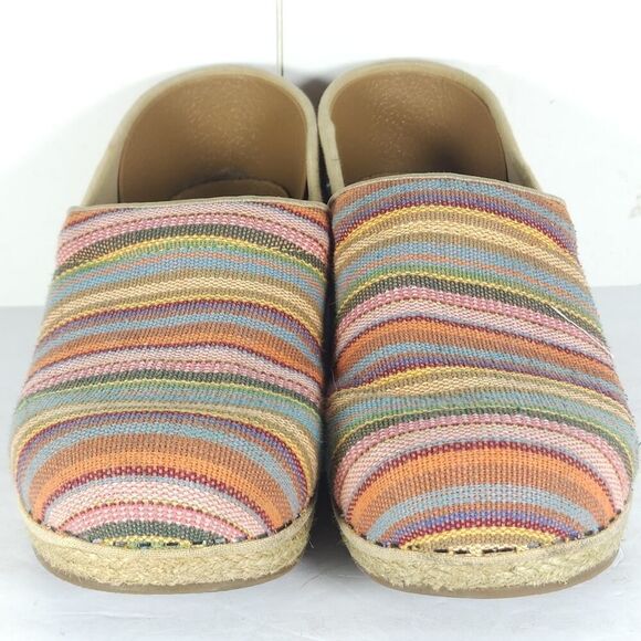 Dansko Women's EU41 US10-10,5 Multicolor Vegan Jute Woven Espadrille Clogs Shoes - Picture 5 of 15